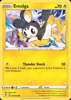 2021 Evolving Skies Emolga #57 card