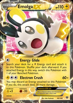 XY Emolga-EX #46 card