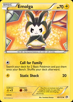 Legendary Treasures Emolga #49 card