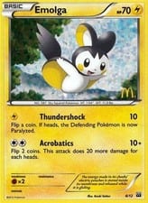 McDonald's Collection 2012 Emolga #6 card