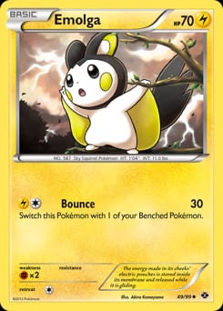 Next Destinies Emolga #49 card