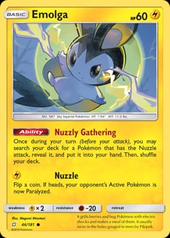 Team Up Emolga #46 card