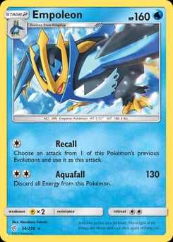 2019 Cosmic Eclipse Empoleon #56 card