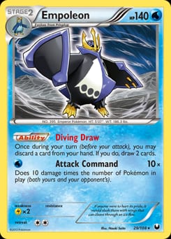 2012 Dark Explorers Empoleon #29 card