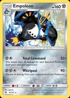 2018 Forbidden Light Empoleon #81 card