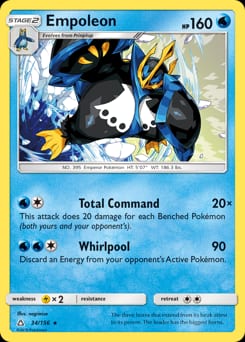 2018 Ultra Prism Empoleon #34 card
