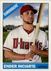 2015 Topps Heritage Base Set Ender Inciarte #106 card