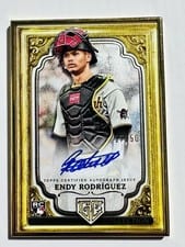 2024 Topps Gilded Collection Gallery of Gold Autographs Endy Rodríguez #GOG-ER