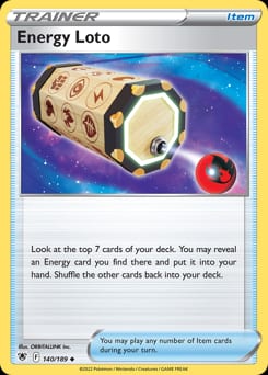 Astral Radiance Energy Loto #140 card