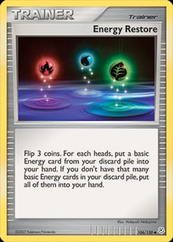Diamond & Pearl Energy Restore #106 card