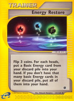 Expedition Base Set Energy Restore #141 card