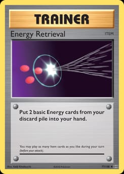 Evolutions Energy Retrieval #77 card