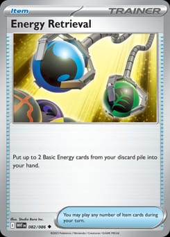 White Flare Energy Retrieval #82 card
