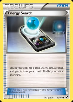 2011 Black & White Energy Search #93 card