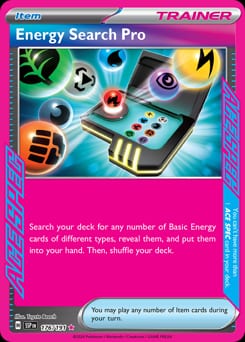 Surging Sparks Energy Search Pro #176 card