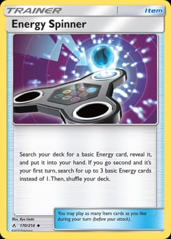 Unbroken Bonds Energy Spinner #170 card