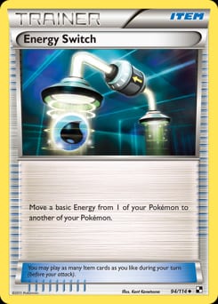 2011 Black & White Energy Switch #94 card