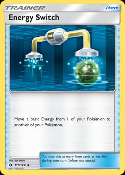 2017 Sun & Moon Energy Switch #117 card