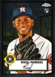 2021 Topps Chrome Platinum Anniversary Base Set Enoli Paredes #57 card