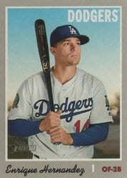2019 Topps Heritage Base Set Enrique Hernandez #157 card