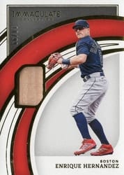 2022 Panini Immaculate Collection Base Set Enrique Hernandez #17 card
