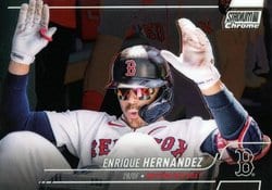 2022 Stadium Club Chrome Base Set Enrique Hernandez #317 card