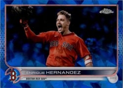 2022 Topps Chrome Sapphire Edition Base Set Enrique Hernandez #90 card