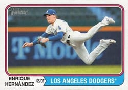 2023 Topps Heritage Base Set Enrique Hernández #723 card