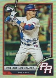 2023 Topps World Baseball Classic Base Set Enrique Hernández #80 card