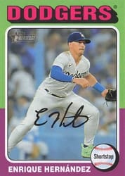 2024 Topps Heritage Mini Base Set Enrique Hernández #475 card