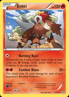 2015 Ancient Origins Entei #14 card
