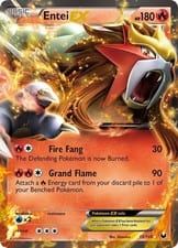 2012 Dark Explorers Entei-EX #13 card
