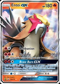 Shining Legends Entei-GX #10a card