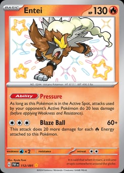 2024 Paldean Fates Entei #112 card