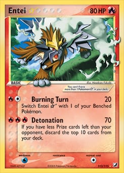 Unseen Forces Entei ★ #113 card