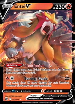 Brilliant Stars Entei V #22 card