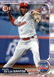 2019 Bowman Base Set Enyel De Los Santos #70 card