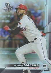 2019 Bowman Platinum Base Set Enyel De Los Santos #70 card