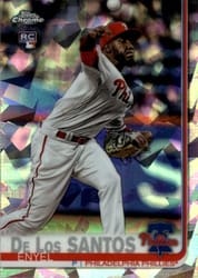 2019 Topps Chrome Sapphire Edition Base Set Enyel De Los Santos #291 card
