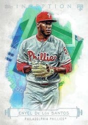 2019 Topps Inception Base Set Enyel De Los Santos #14 card