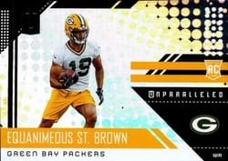 2018 Panini Unparalleled Base Set Equanimeous St. Brown #297 card