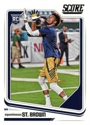 2018 Score Base Set Equanimeous St. Brown #398 card