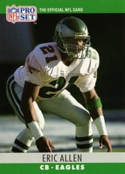 1990 Pro Set Base Set Eric Allen #243 card
