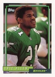 1992 Topps Base Set Eric Allen #455 card