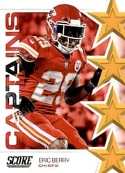 2019 Score Captains Eric Berry #C-27 card