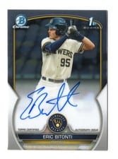2023 Bowman Draft Chrome Prospect Autographs Eric Bitonti #CDA-EB card