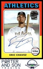 2021 Topps Archives Fan Favorite Autographs Eric Chavez #FFA-EC card
