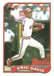 1989 Topps Base Set Eric Davis #330 card