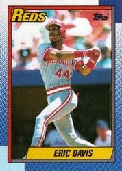 1990 Topps Base Set Eric Davis #260 card