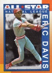 1990 Topps Base Set Eric Davis #402 card